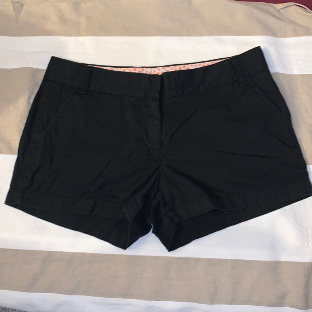 JCrew Black Chino Shorts size 8